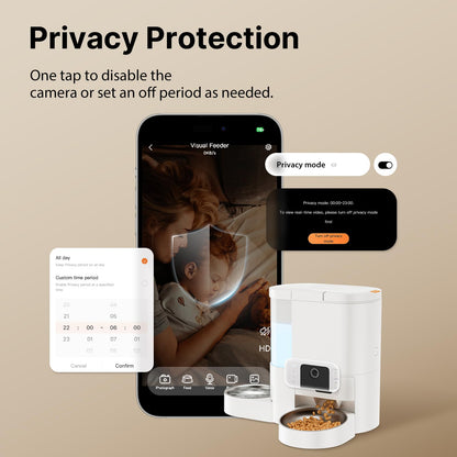 DUDUPET 2-in-1 Auto Dog & Cat Feeder | 2K Camera | 5G WiFi