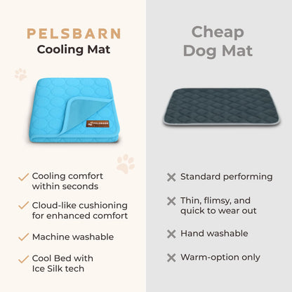 Pelsbarn Ice Silk Self-Cooling Dog Mat | Large, Non-Slip