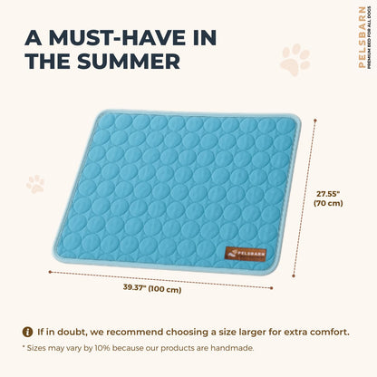 Pelsbarn Ice Silk Self-Cooling Dog Mat | Large, Non-Slip
