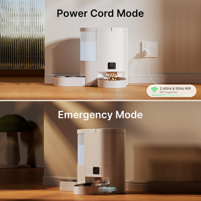 DUDUPET 2-in-1 Auto Dog & Cat Feeder | 2K Camera | 5G WiFi