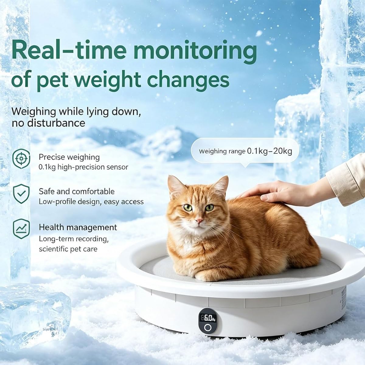 Pressure-Activated Heating & Cooling Pet Bed Mat – Auto Temp
