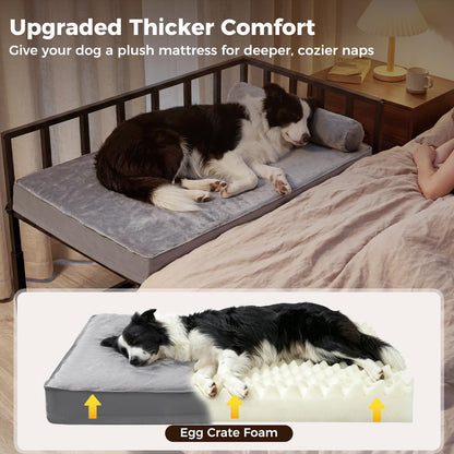 Libbipaw Adjustable Bedside Dog Bed | Co-Sleeper for Medium–Large Dogs