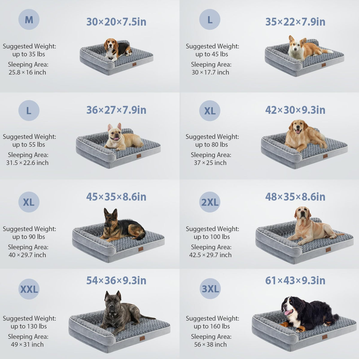 BFPETHOME XXL Orthopedic Dog Bed | Waterproof & Washable