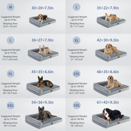 BFPETHOME XXL Orthopedic Dog Bed | Waterproof & Washable