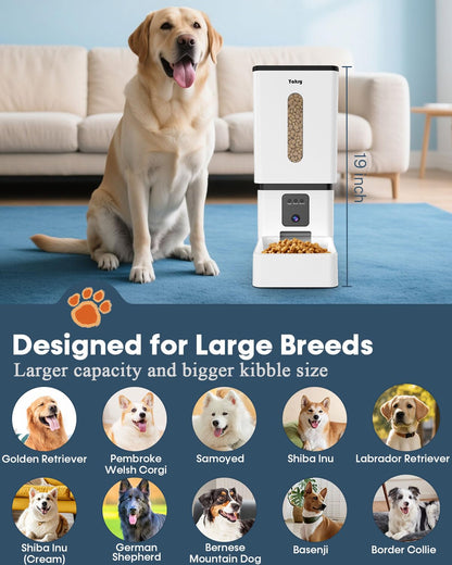Yakry 12L Auto Dog Feeder with 1080P HD Camera | WiFi Enabled