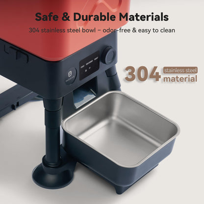 MOLLY&CODY 14L Auto Dog Feeder | WiFi App, Stainless Bowl