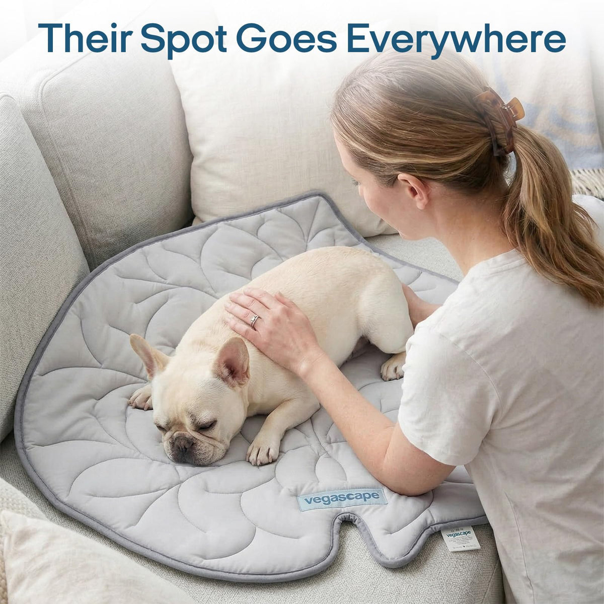 Vagascape Large Dog Cooling Mat 47"x45" – Foldable & Washable