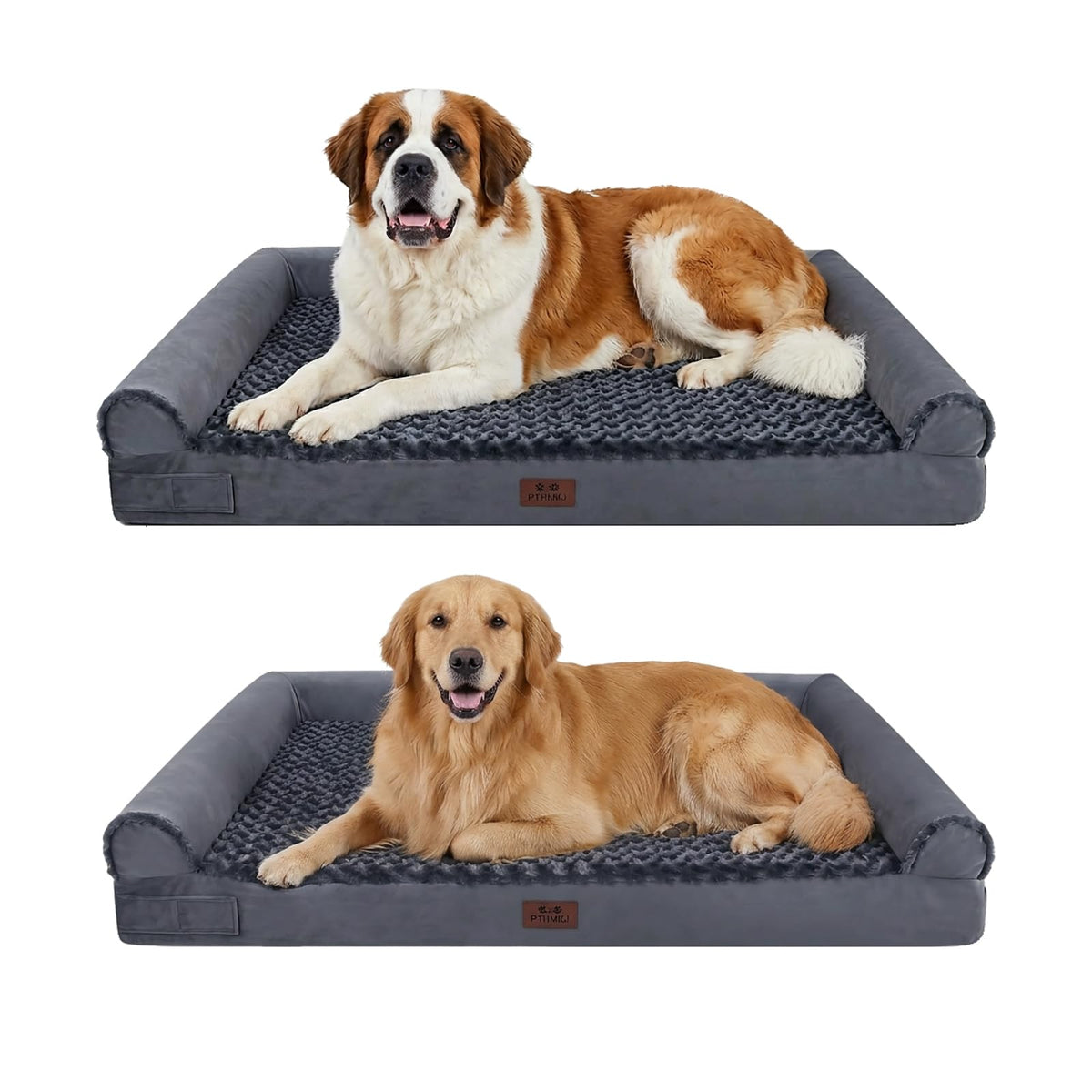 PTHMKJ XXL Orthopedic Dog Bed 2-Pack – Washable & Waterproof