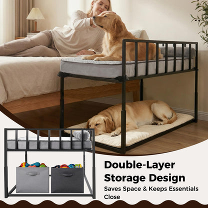 Libbipaw Adjustable Bedside Dog Bed | Co-Sleeper for Medium–Large Dogs