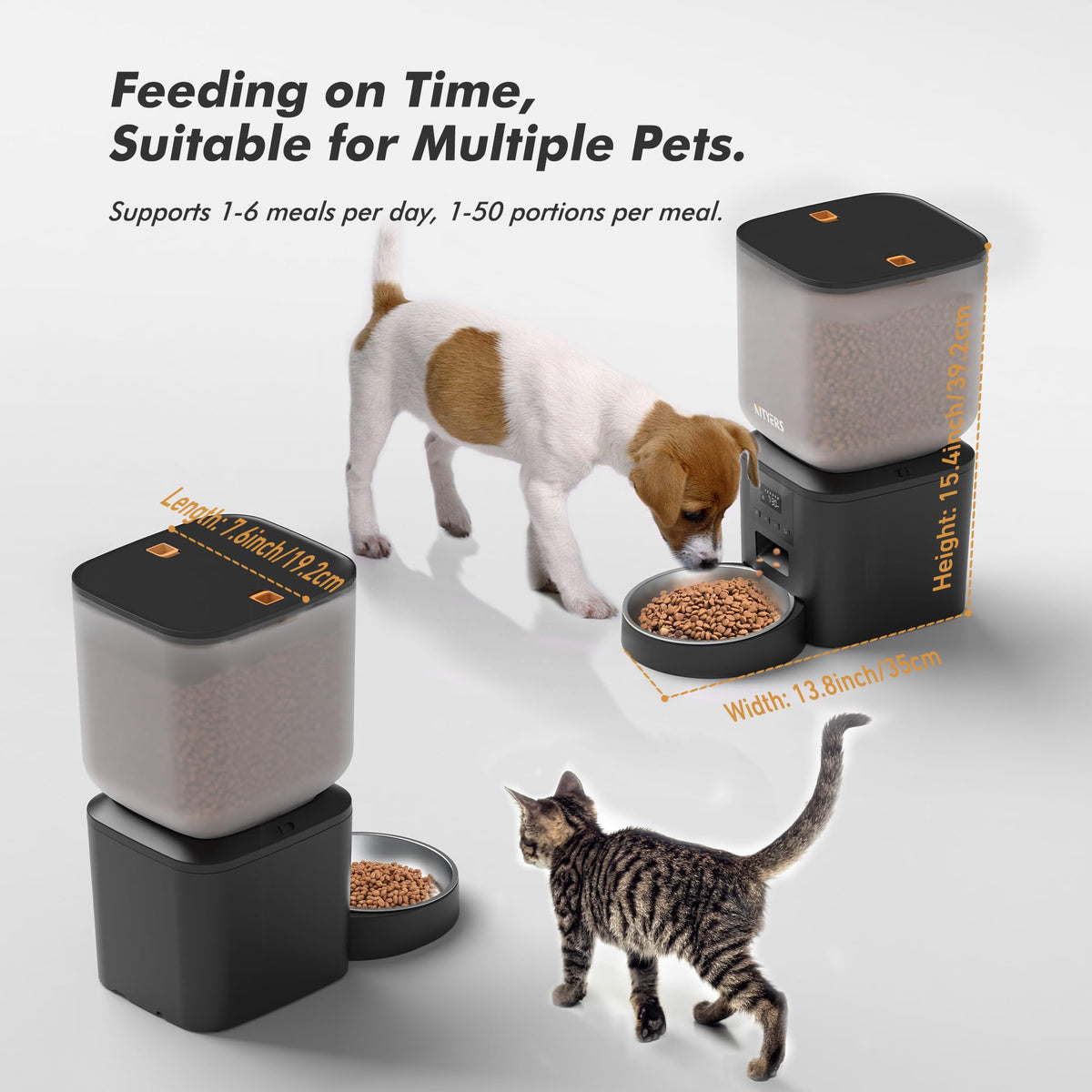 Nityers 8L Automatic Dog & Cat Feeder | LCD, 6 Meals/Day