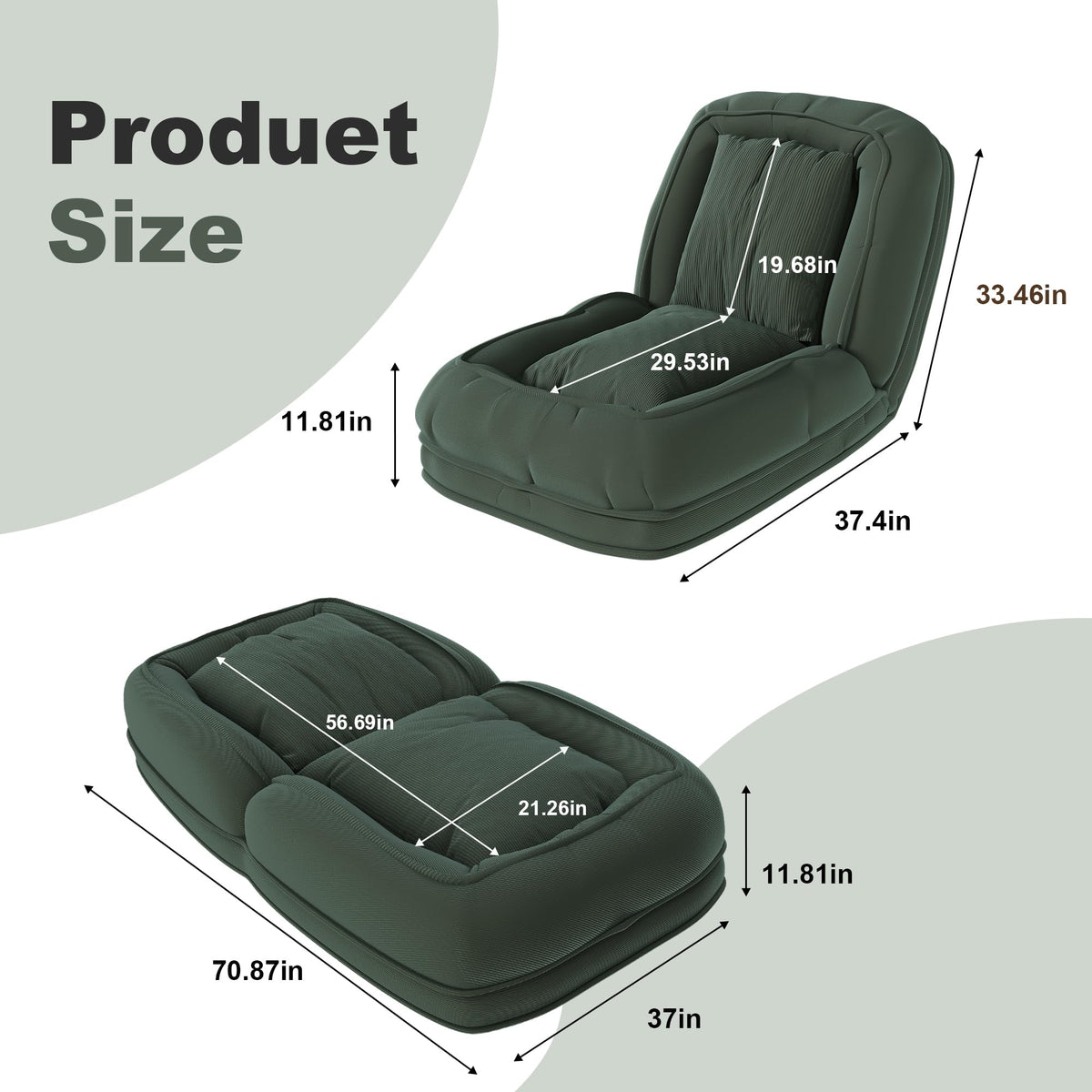 KEIKI Giant Human Dog Bed | Faux Fur Floor Lounger | 5 Positions