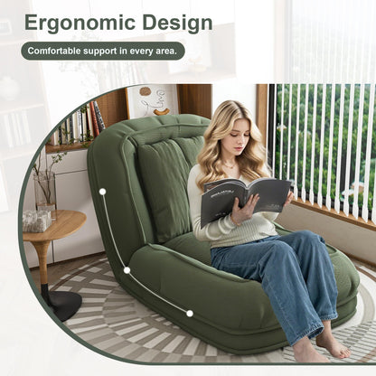 KEIKI Giant Human Dog Bed | Faux Fur Floor Lounger | 5 Positions