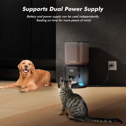Nityers 8L Automatic Dog & Cat Feeder | LCD, 6 Meals/Day