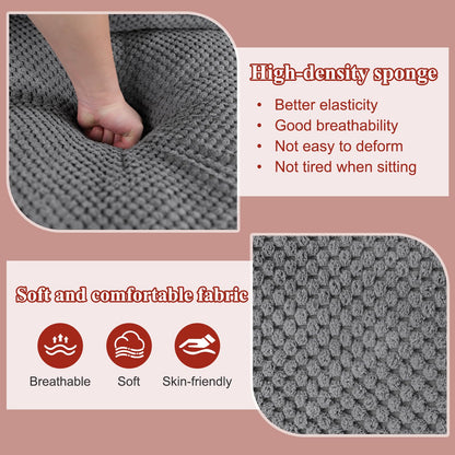 HKOLIE Foldable Human Dog Bed Floor Chair | 5 Positions | Gray