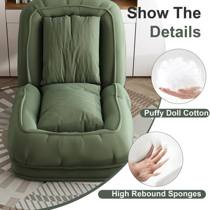 KEIKI Giant Human Dog Bed | Faux Fur Floor Lounger | 5 Positions