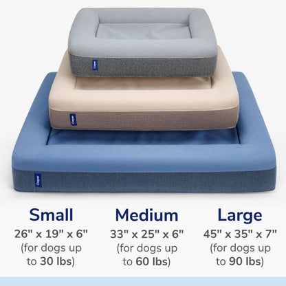 Casper Dog Bed | Plush Memory Foam | Large | Gray
